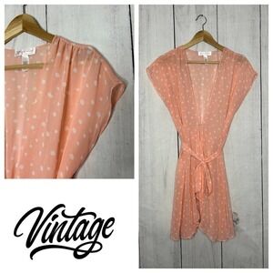 Oscar‎ De La Renta Pink Label Polka Dot Chemise Robe L